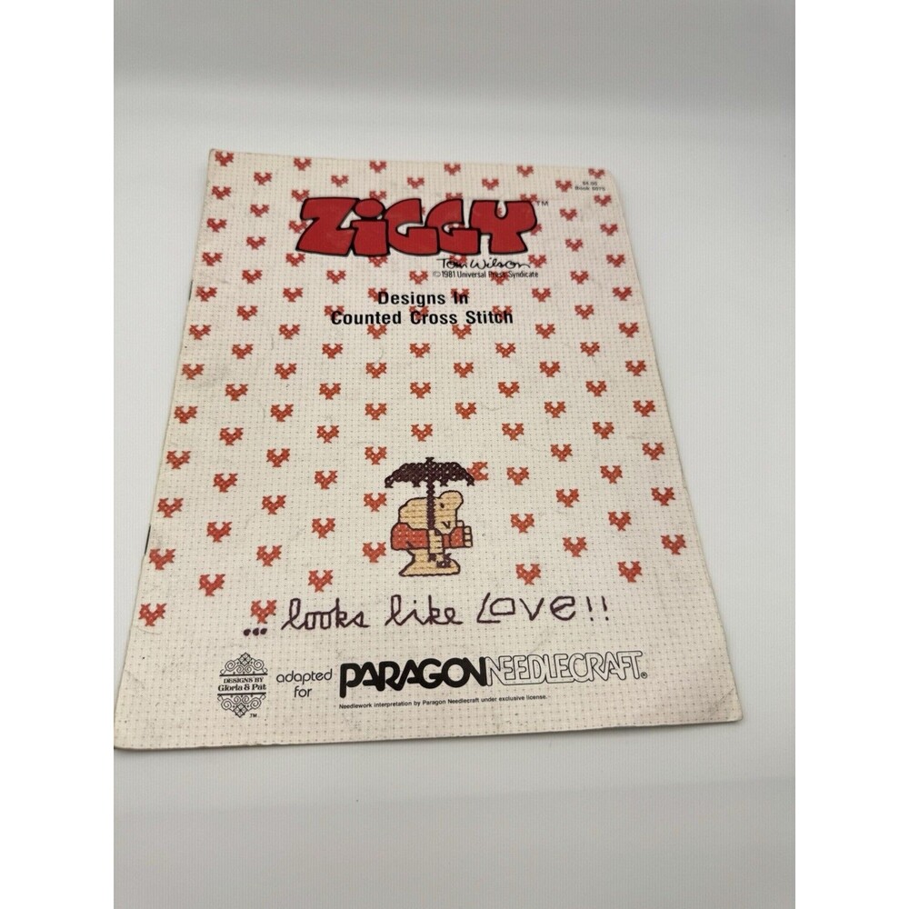 Vintage 1981 Gloria & Pat Ziggy Looks Like Love Tom Wilson Cross Stitch Booklet